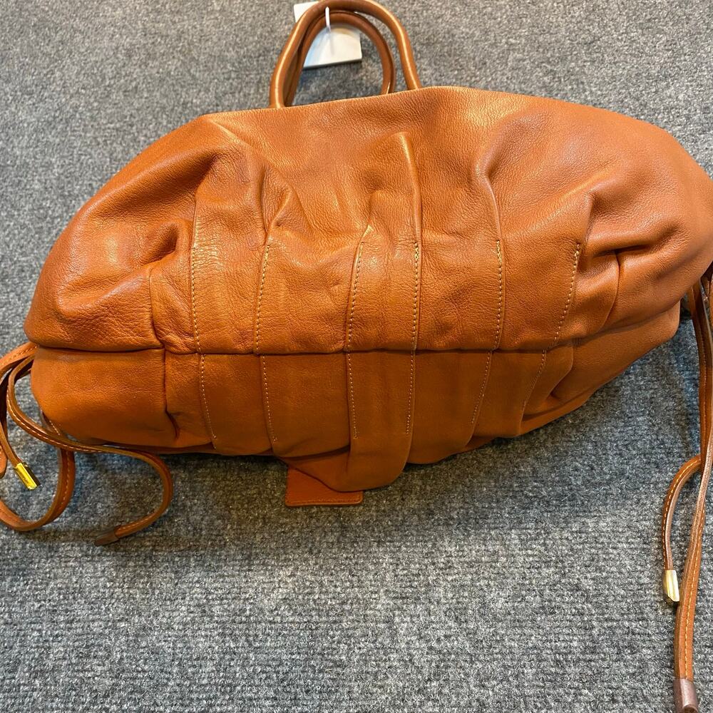 Dolce Gabbana XX Anniversary Brown Genuine Leather Hobo Shoulder Bag Large Purse - Picture 8 of 13